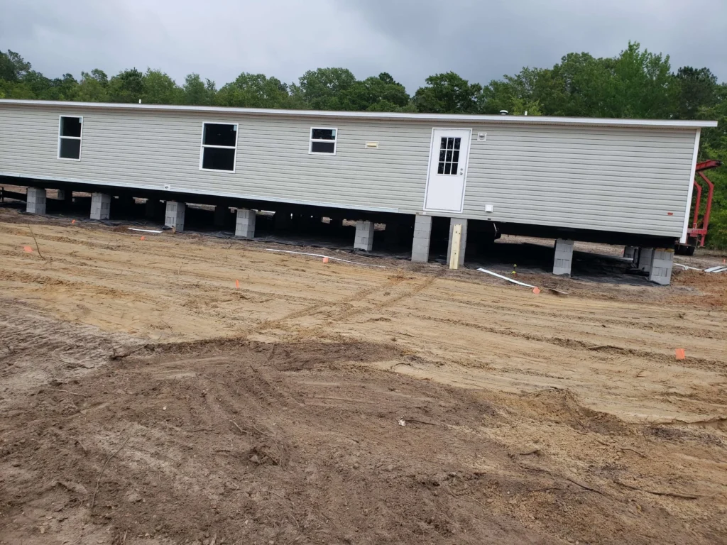 Carolina Septic job site in the CSRA