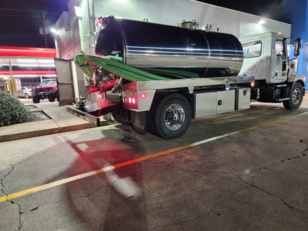Carolina Septic job site in the CSRA